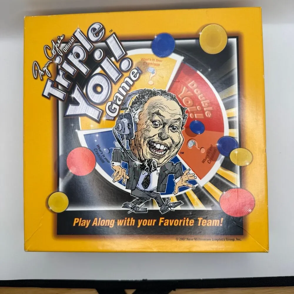 Vintage 2007 Myron Cope's Official Triple Yoi! Board Game - Pittsburgh Steelers